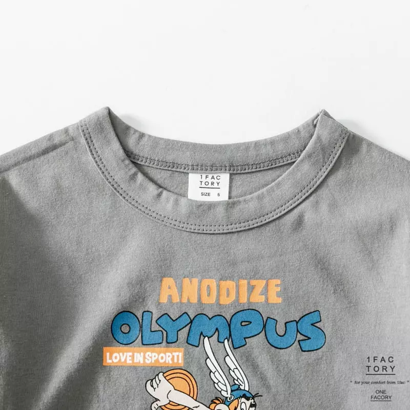 1 Fac - Korean Children Fashion - #kidsshorts - Olym Tee - 3