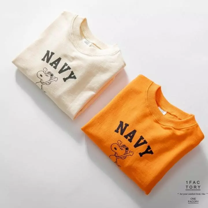 1 Fac - Korean Children Fashion - #kidsshorts - Navy Sweatshirt - 6