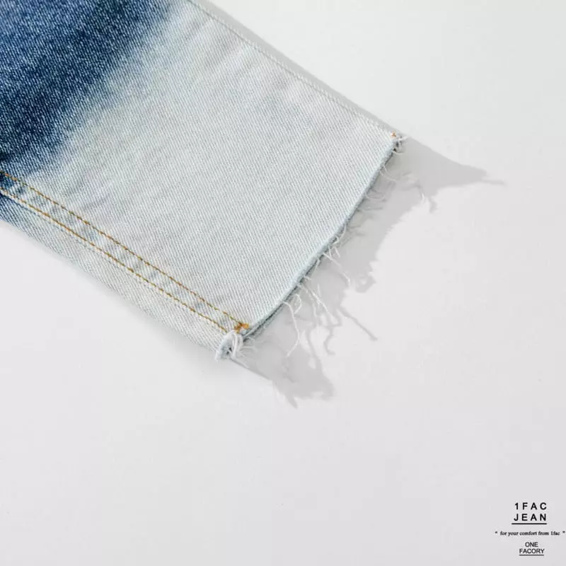 1 Fac - Korean Children Fashion - #kidsstore - Tone Cutting Jeans - 2