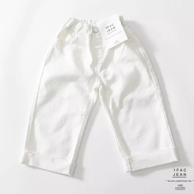 1 Fac - Korean Children Fashion - #stylishchildhood - Wide Roll-up Pants - 2