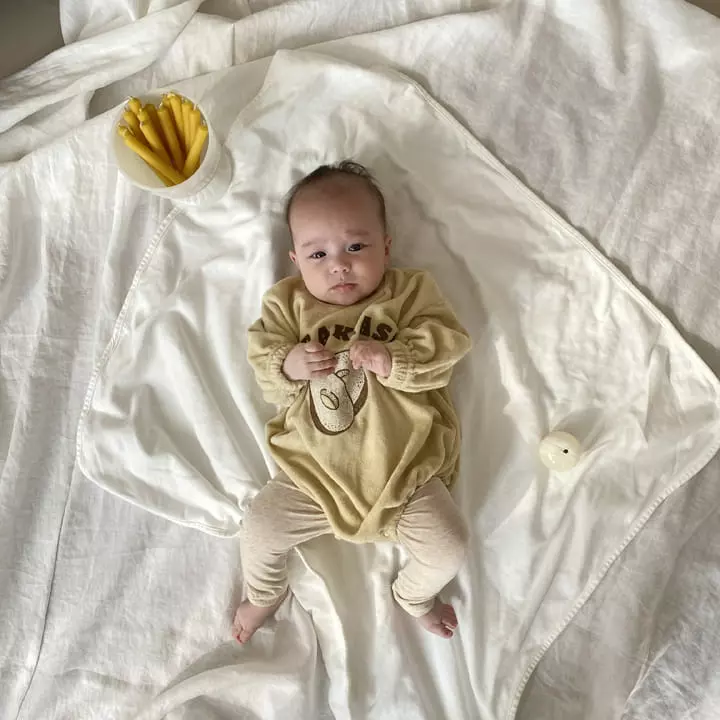 1 Gram - Korean Baby Fashion - #babyfever - Bagle Bodysuit - 4