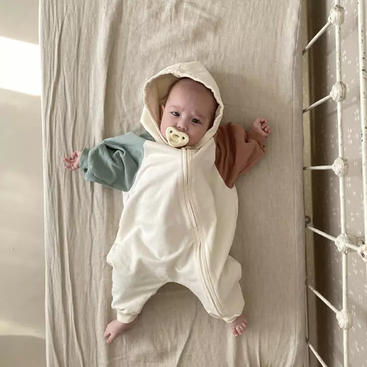 1 Gram - Korean Baby Fashion - #babyoutfit - Pair Field Hoody All-in-one - 2