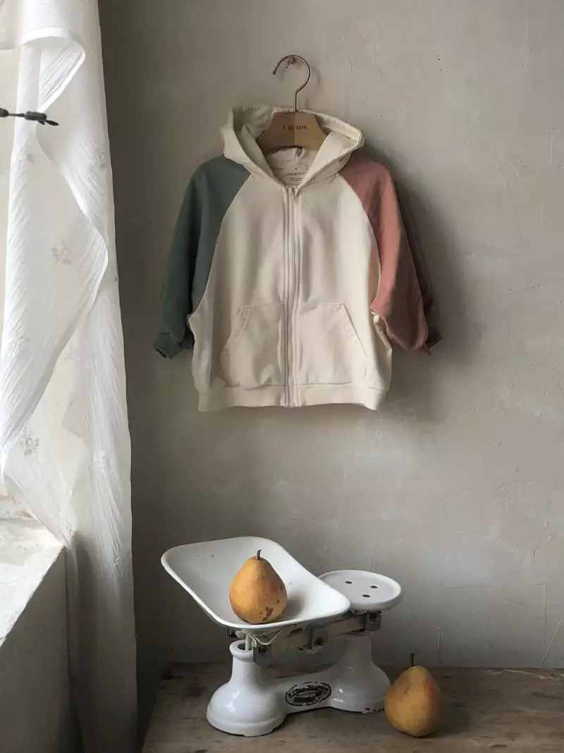 1 Gram - Korean Children Fashion - #discoveringself - Pair Field Hoody Zip-up Color