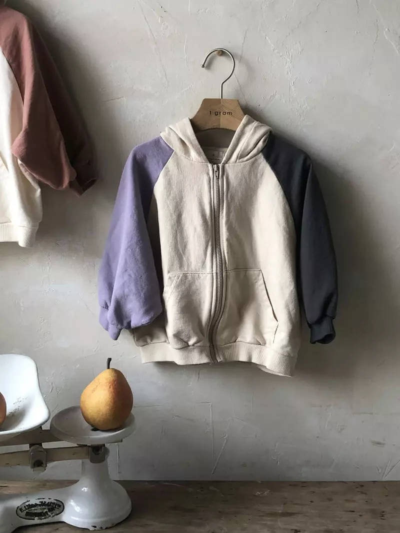 1 Gram - Korean Children Fashion - #fashionkids - Pair Field Hoody Zip-up Color - 2