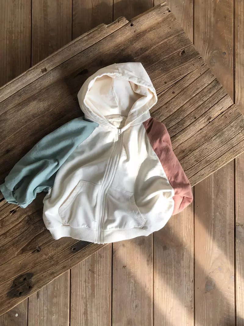 1 Gram - Korean Children Fashion - #kidsshorts - Pair Field Hoody Zip-up Color - 3