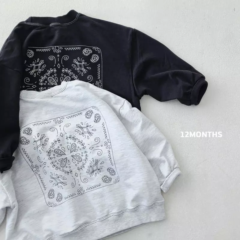 12 Month - Korean Children Fashion - #Kfashion4kids - Paisely Sweatshirt - 10