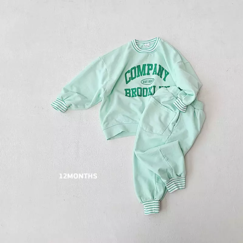 12 Month - Korean Children Fashion - #discoveringself - Company Top Bottom Set - 4