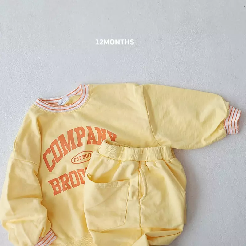 12 Month - Korean Children Fashion - #kidsstore - Company Top Bottom Set - 6