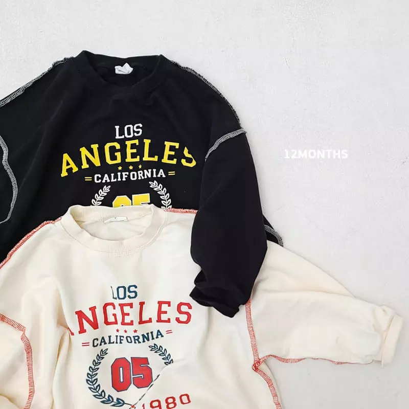 12 Month - Korean Children Fashion - #kidzfashiontrend - LA Sweatshirt - 5