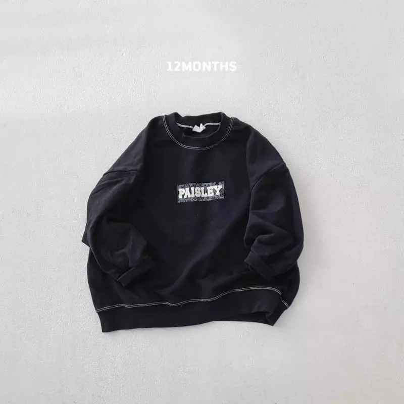 12 Month - Korean Women Fashion - #momslook - Mom Paisely Sweatshirt - 2