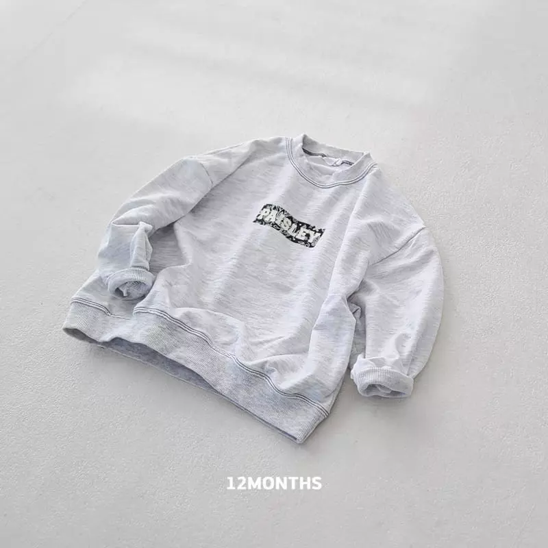 12 Month - Korean Women Fashion - #pursuepretty - Mom Paisely Sweatshirt - 7