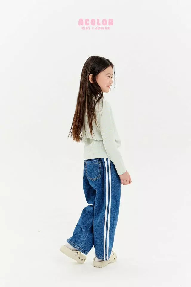 Acolor - Korean Children Fashion - #childofig - New Jeans - 9