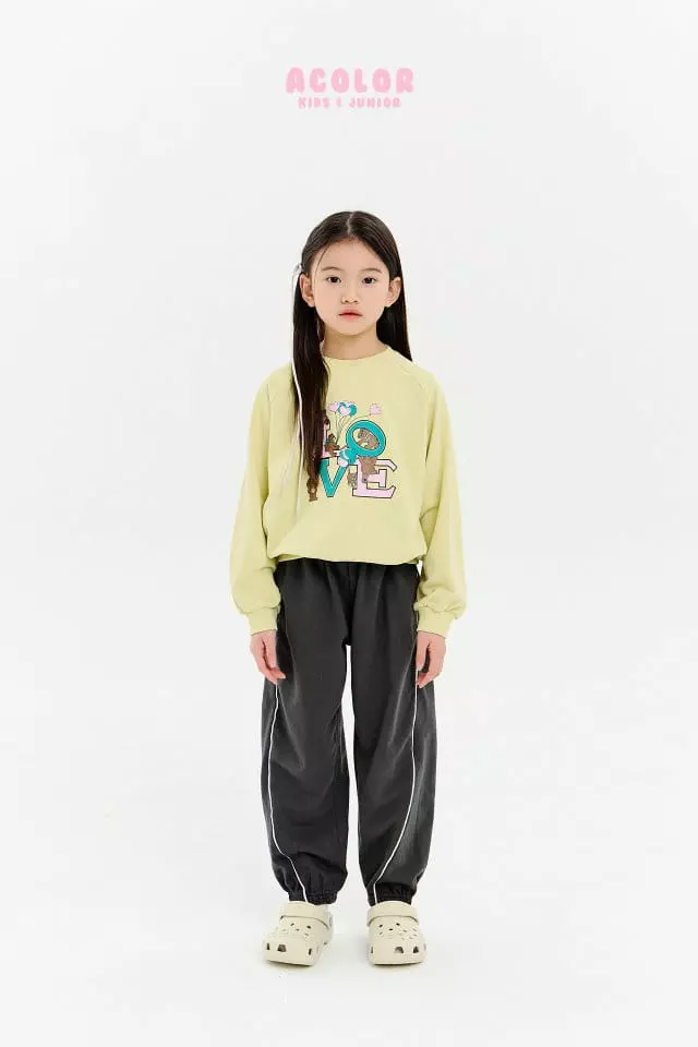 Acolor - Korean Children Fashion - #childrensboutique - Love Bear Sweatshirt - 5