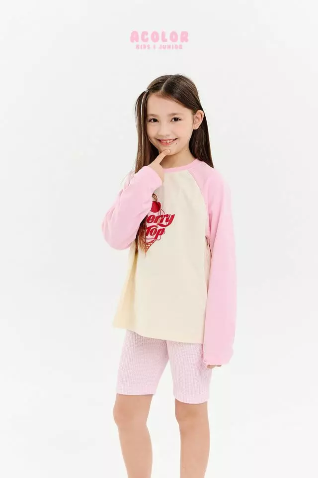 Acolor - Korean Children Fashion - #discoveringself - Ice Cream Tee - 11
