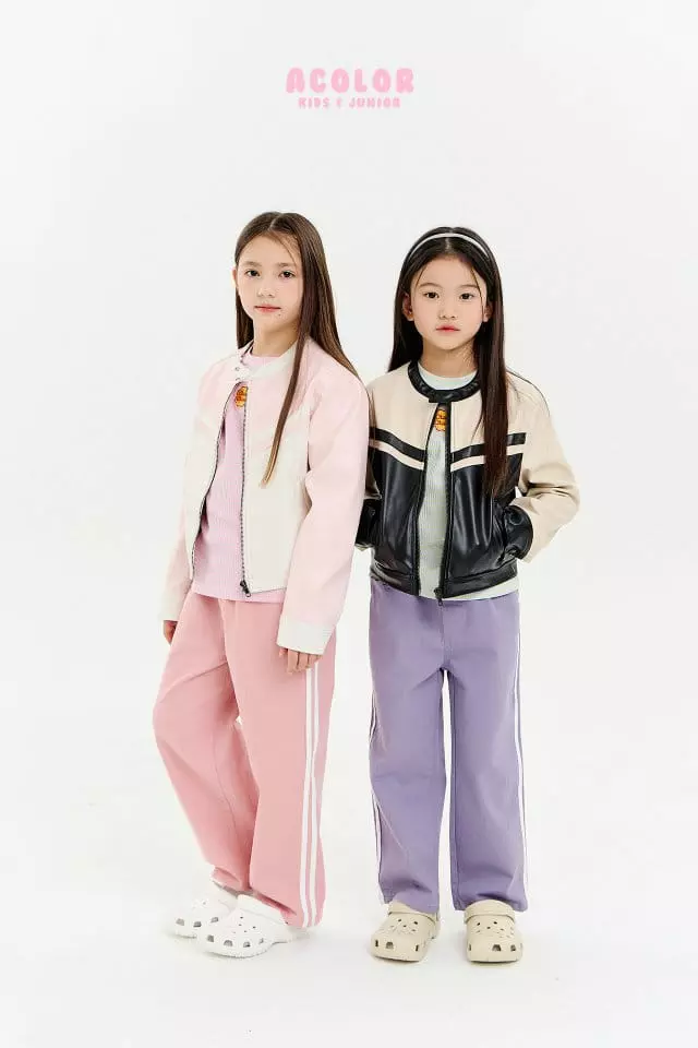 Acolor - Korean Children Fashion - #kidsstore - Lacing Jacket - 2