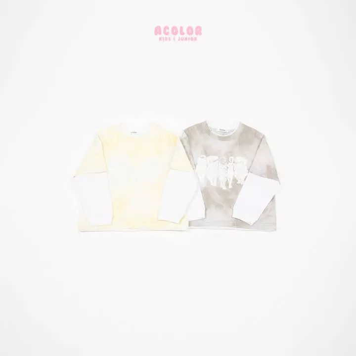 Acolor - Korean Children Fashion - #minifashionista - Cats Layered Tee - 11