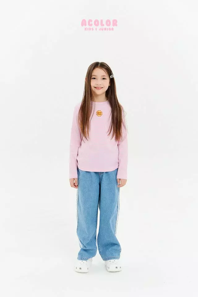 Acolor - Korean Children Fashion - #prettylittlegirls - New Jeans - 5