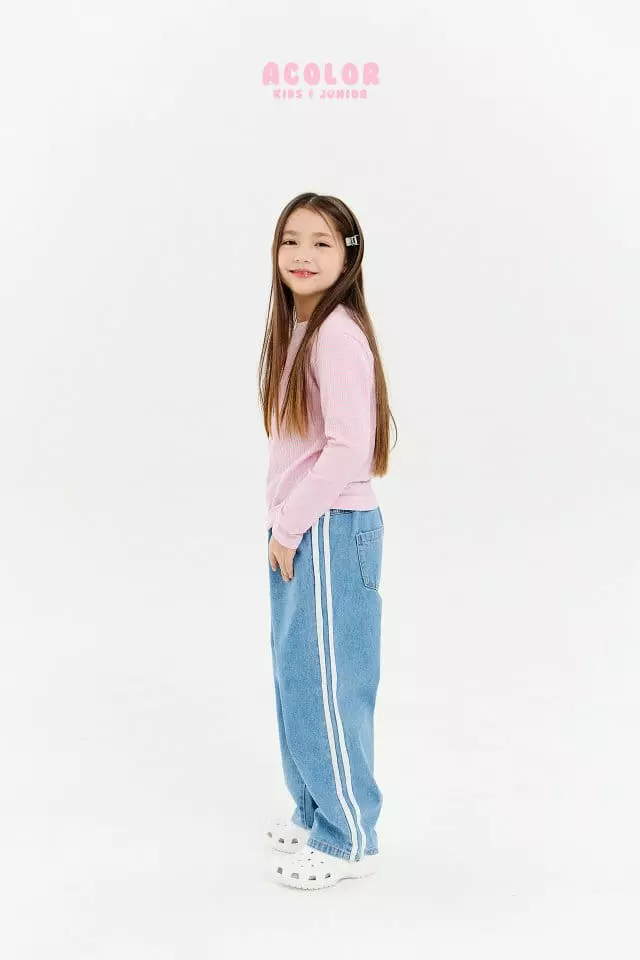 Acolor - Korean Children Fashion - #todddlerfashion - New Jeans - 6