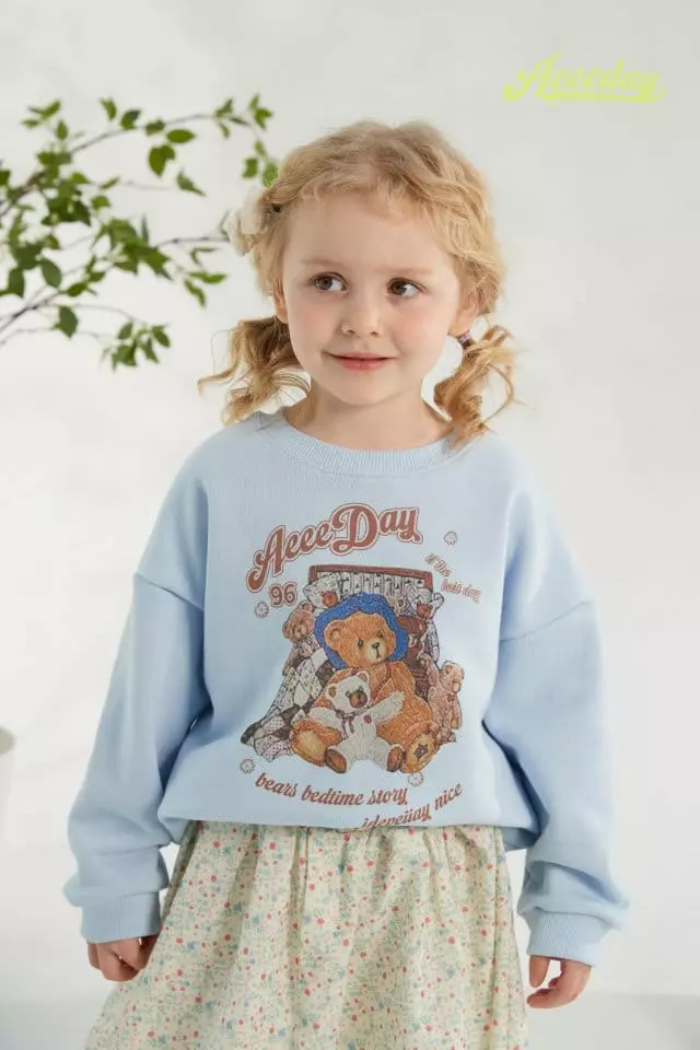 Aeeeday - Korean Children Fashion - #fashionkids - Bear Sweatshirt - 2