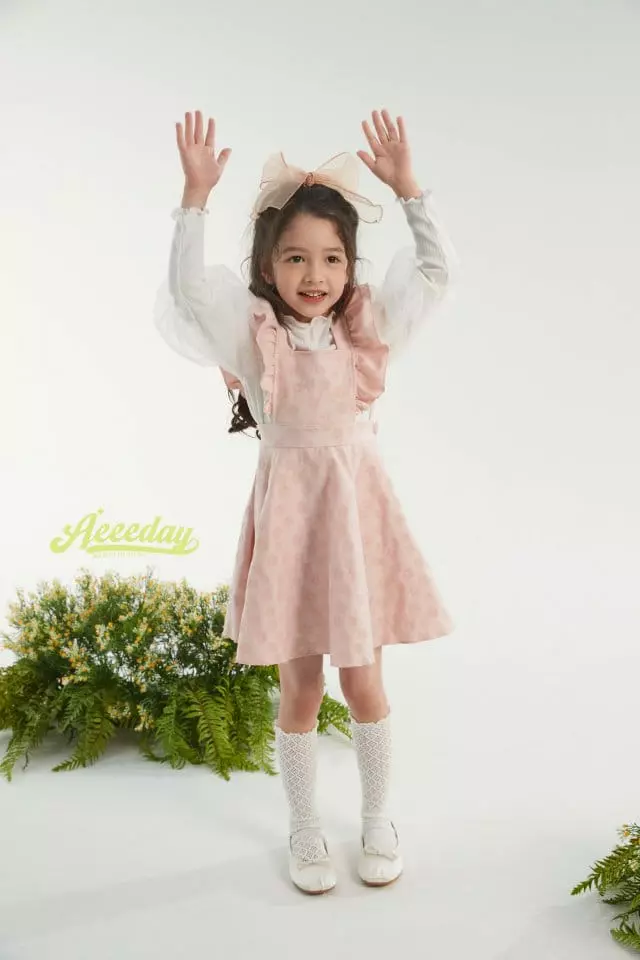 Aeeeday - Korean Children Fashion - #discoveringself - Flower Frill One-piece - 4