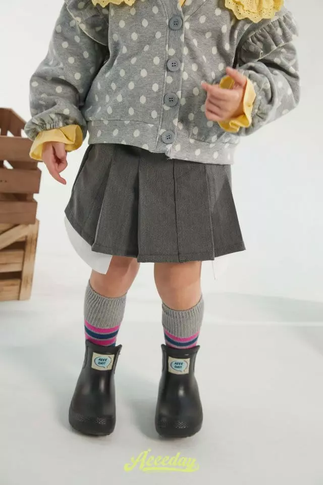 Aeeeday - Korean Children Fashion - #kidsstore - Winkle Skirt Pants - 5