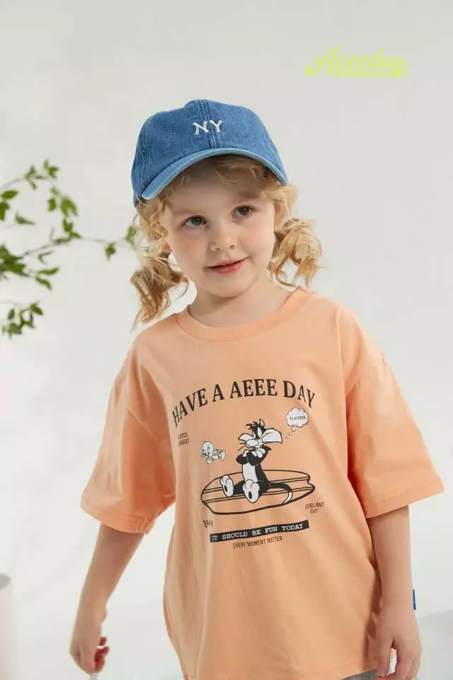 Aeeeday - Korean Children Fashion - #kidzfashiontrend - Board Cat Tee - 2