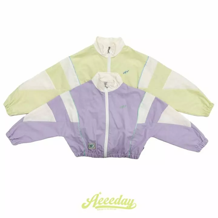Aeeeday - Korean Children Fashion - #kidzfashiontrend - Piping Windbreaker - 9