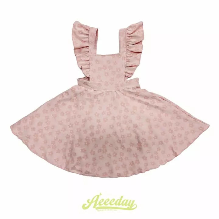 Aeeeday - Korean Children Fashion - #kidzfashiontrend - Flower Frill One-piece - 7