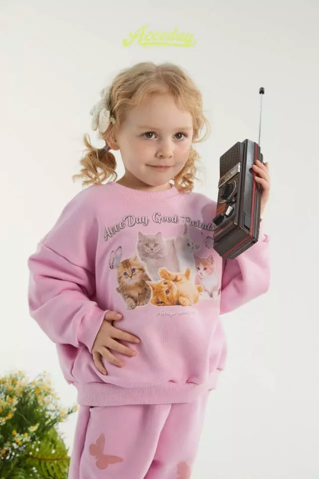 Aeeeday - Korean Children Fashion - #littlefashionista - Cats Sweatshirt - 5