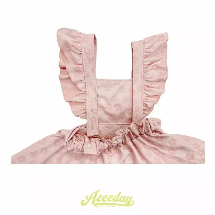Aeeeday - Korean Children Fashion - #littlefashionista - Flower Frill One-piece - 9