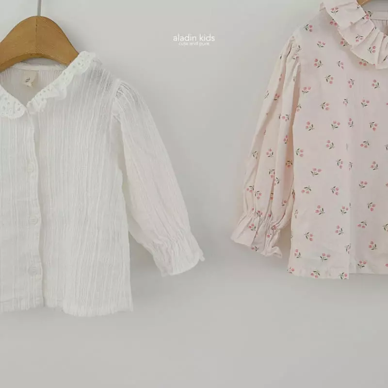 Aladin - Korean Children Fashion - #minifashionista - Cherry Milky Blouse - 5