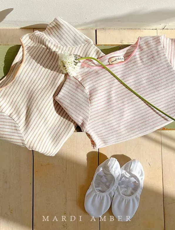 Amber - Korean Children Fashion - #kidsshorts - Joy Boat Neck Tee - 2
