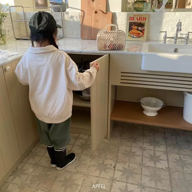 Apfel - Korean Children Fashion - #fashionkids - Collar Sweatshirt - 8