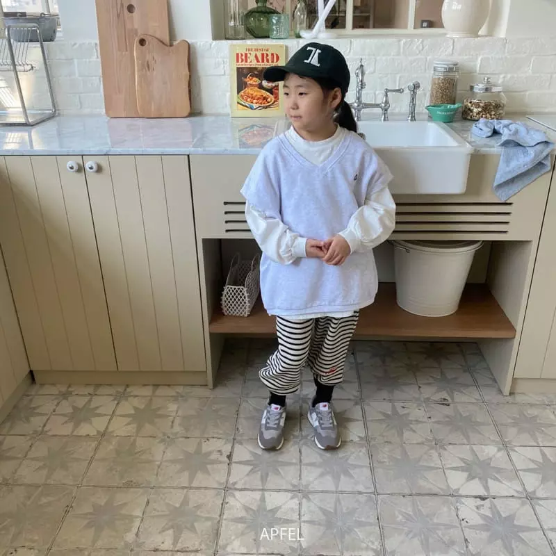Apfel - Korean Children Fashion - #fashionkids - Cream Waffle Pants - 8