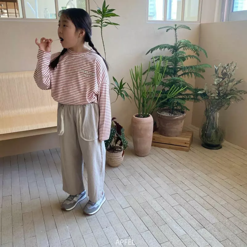 Apfel - Korean Children Fashion - #kidsstore - Nice Long Stripes Tee - 2