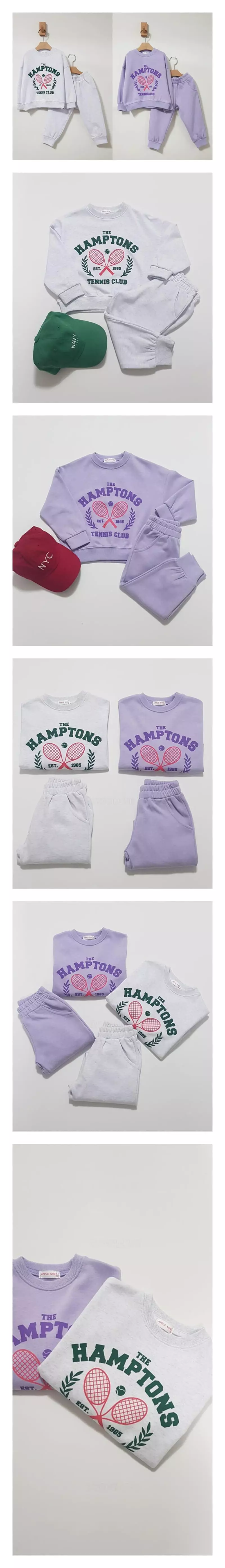 Applemint - Korean Children Fashion - #Kfashion4kids - Hamton Top Bottom Set