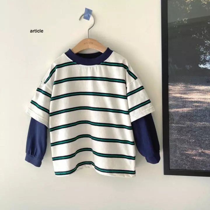 Article - Korean Children Fashion - #Kfashion4kids - Stripes Tee - 3