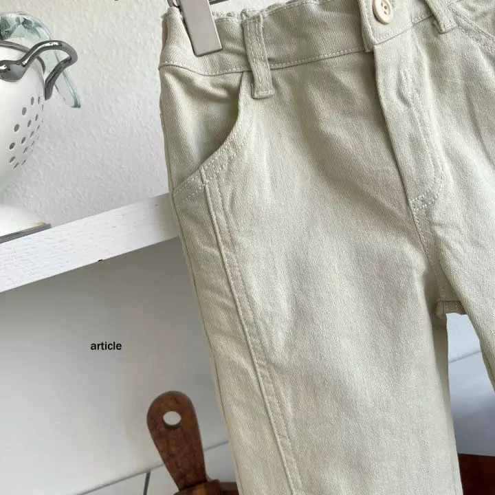 Article - Korean Children Fashion - #Kfashion4kids - Tone Tone Slit Pants - 6