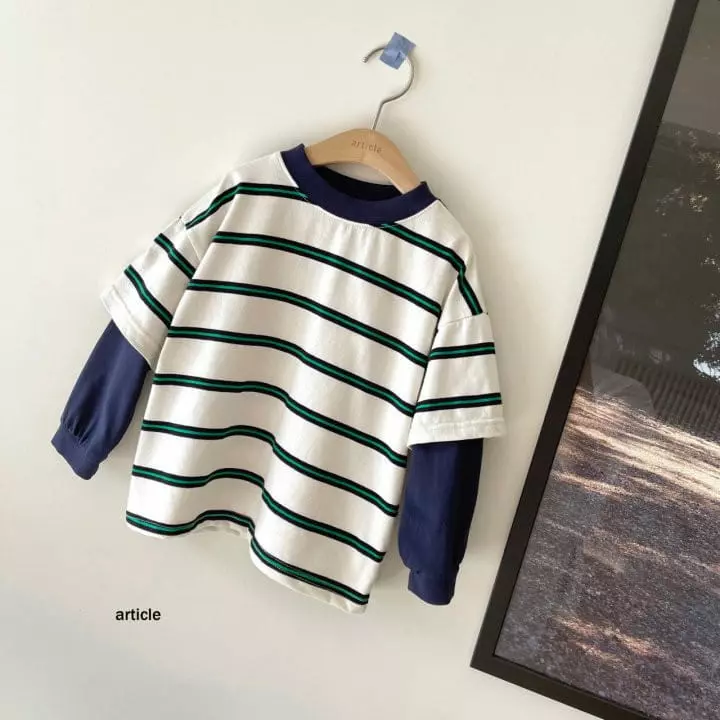 Article - Korean Children Fashion - #childofig - Stripes Tee - 8