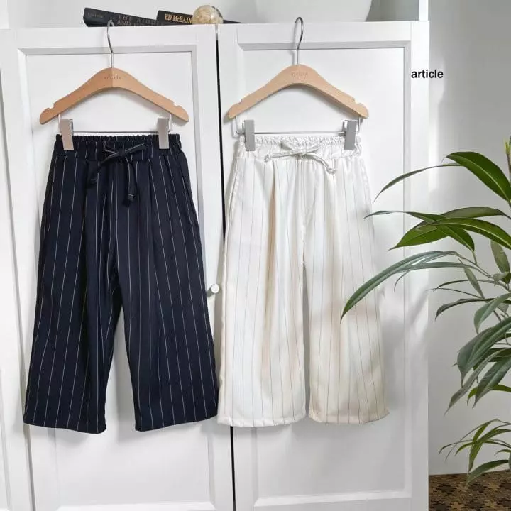Article - Korean Children Fashion - #childofig - Rayon Stripes Pants - 7
