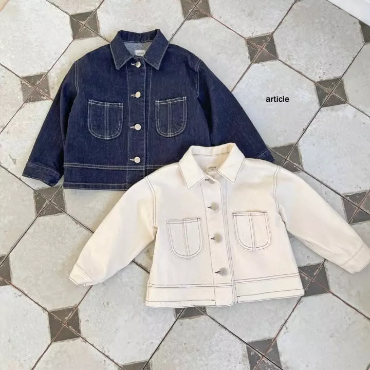 Article - Korean Children Fashion - #childrensboutique - Moode Denim Jacket