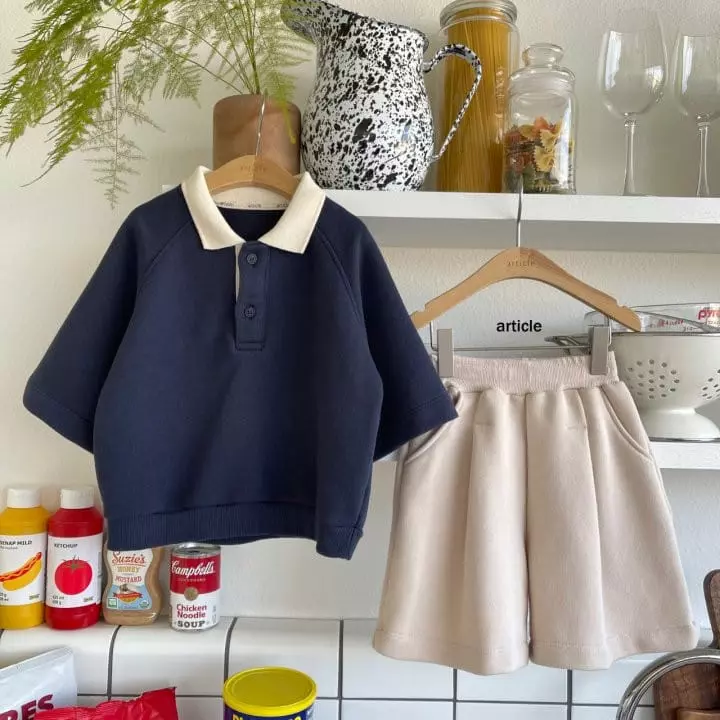Article - Korean Children Fashion - #discoveringself - Mild Color Top Bottom Set - 2