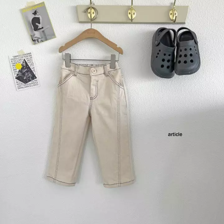 Article - Korean Children Fashion - #fashionkids - Tone Tone Slit Pants - 2