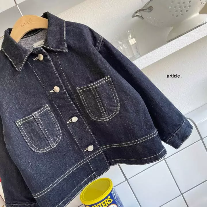 Article - Korean Children Fashion - #kidsstore - Moode Denim Jacket - 6