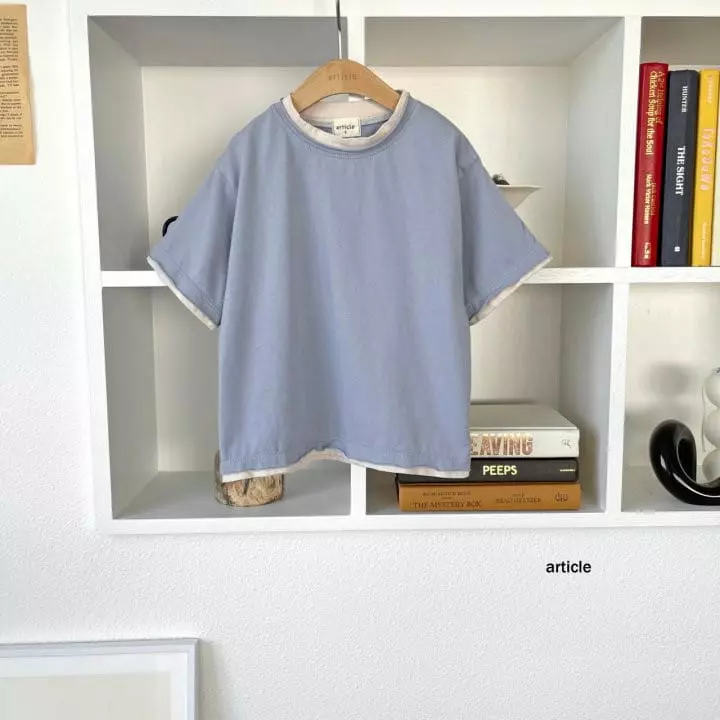Article - Korean Children Fashion - #kidsshorts - Love Love Rabbit Embroidery Tee - 4