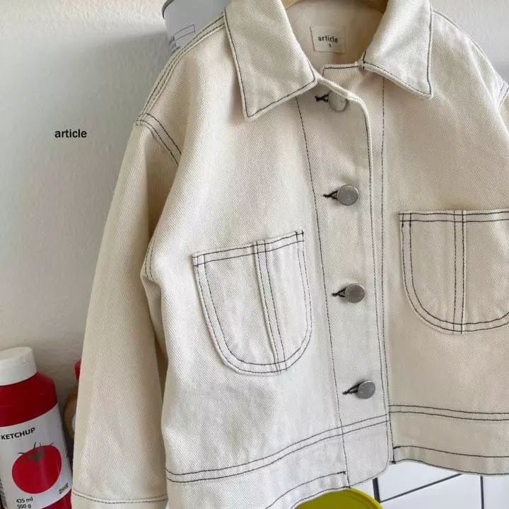 Article - Korean Children Fashion - #kidzfashiontrend - Moode Denim Jacket - 7