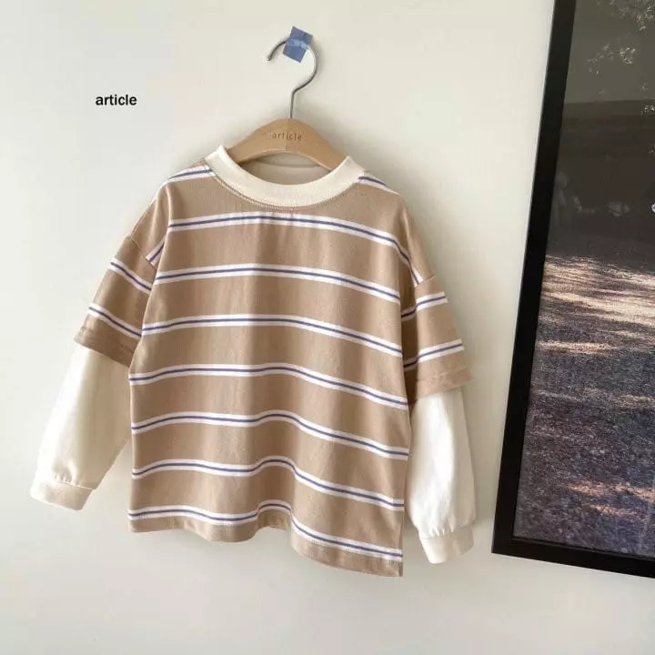 Article - Korean Children Fashion - #kidzfashiontrend - Stripes Tee - 2