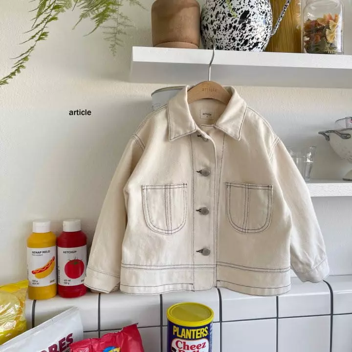 Article - Korean Children Fashion - #littlefashionista - Moode Denim Jacket - 9