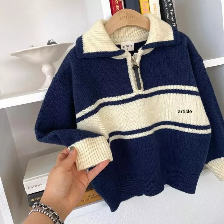 Article - Korean Children Fashion - #magicofchildhood - Autumn Collar Knit Tee - 5