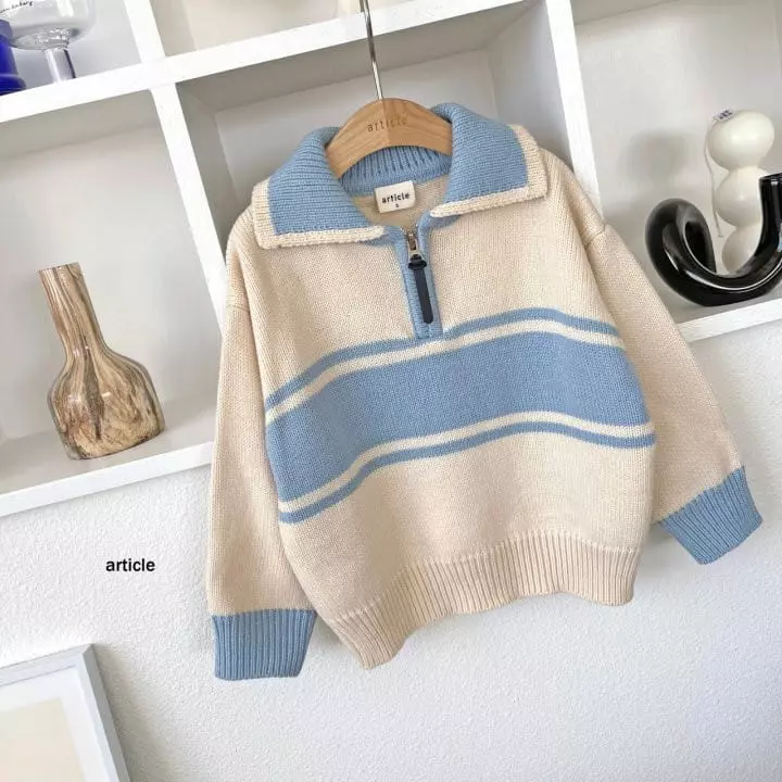 Article - Korean Children Fashion - #prettylittlegirls - Autumn Collar Knit Tee - 7